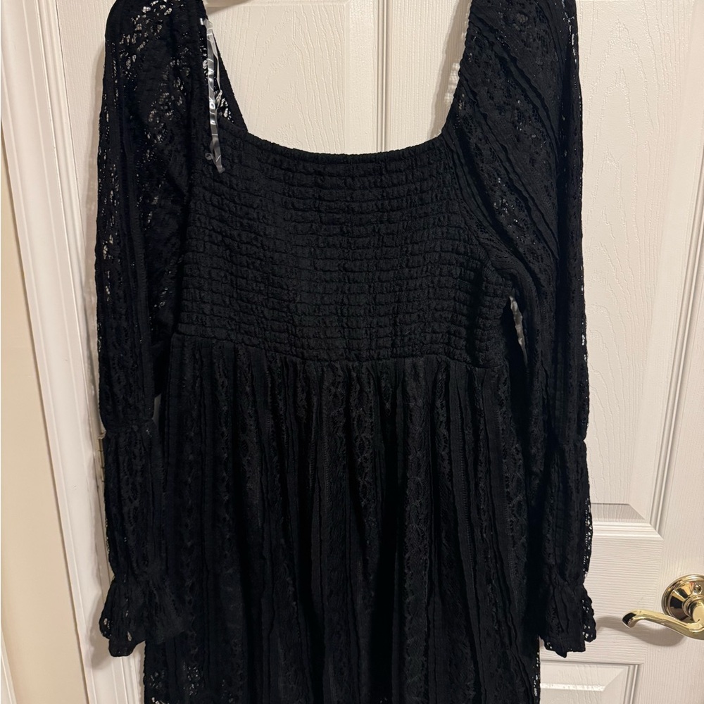 Elegant Black Lace Dress